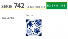 BRASILIA 742 AZUL 31X31 SEMI BRILLOSO 